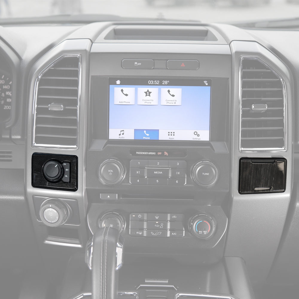 Car Four-Drive System/Power Socket Trim Decoration Cover For Ford F150 Ford F150 2015 2016 2017 2018 Auto Interior Accessories
