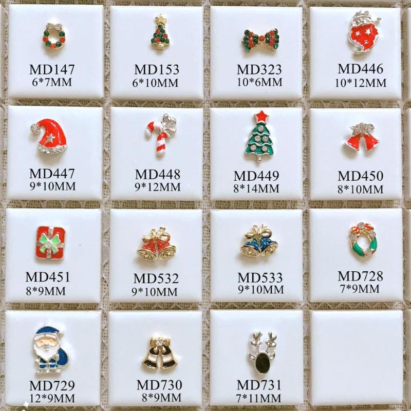 50pcs/bag 3D Charms Metal Christmas Series Tree Bow Santa Claus Candy Bell Deer Nail Decoration Metal Nail Art Deco
50pcs/bag 3D Charms Metal Christmas Series Tree Bow Santa Claus Candy Bell Deer Nail Decoration Metal Nail Art Deco