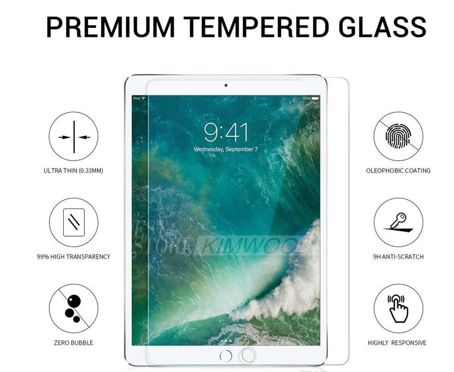 Tempered Glass 0.3MM Screen Protector For iPad 2 3 4 Mini Air/Air2 Pro 9.7/10.5/12.9 inch
Tempered Glass 0.3MM Screen Protector For iPad 2 3 4 Mini Air/Air2 Pro 9.7/10.5/12.9 inch
