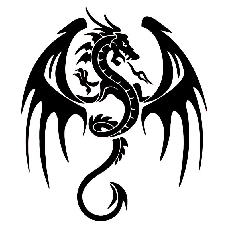 14.3*16.5CM Ancient Animal Dragon Stylish Car Accessories Vinyl Car Stickers And Decals Black/Silver CA-592
14.3*16.5CM Ancient Animal Dragon Stylish Car Accessories Vinyl Car Stickers And Decals Black/Silver CA-592