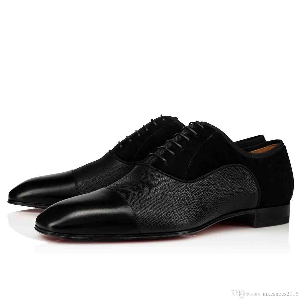 High Quality Men's Black Grain Leather Dress Shoes Flats Red Bottom Oxfords Shoe Ac Greggo Luxurious Brand Reds Soles Business Party Wedding
High Quality Men's Black Grain Leather Dress Shoes Flats Red Bottom Oxfords Shoe Ac Greggo Luxurious Brand Reds Soles Business Party Wedding