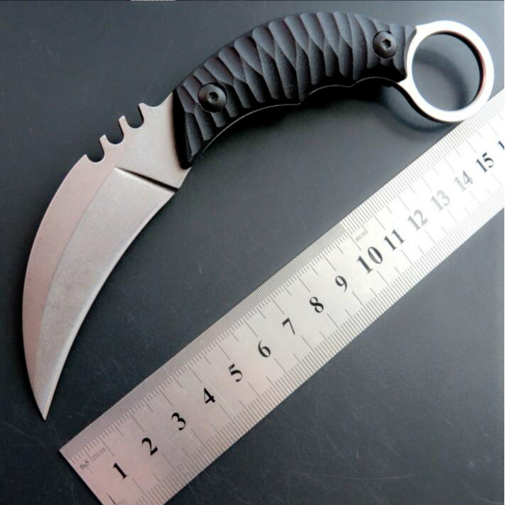 eafengrow C1690 karambit claw D2 stone wash steel handle straight knife Camping Survival Folding Knife Gift Knife
eafengrow C1690 karambit claw D2 stone wash steel handle straight knife Camping Survival Folding Knife Gift Knife