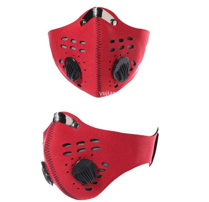 Black Protective Mask Bicycle Half Face Masks Anti-Dust Face Mask Breathable Activated Carbon Cycling Running Bicycle Mask 10 pcs