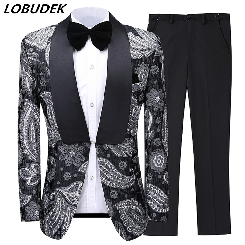 Jacket+Pants) 2 Pieces Set Fashion Men' Suits Evening Party Male Singer Host Stage Suit Banquet Groom Wedding Suits Plus Size, 2 piece sets
Jacket+Pants) 2 Pieces Set Fashion Men' Suits Evening Party Male Singer Host Stage Suit Banquet Groom Wedding Suits Plus Size, 2 piece sets