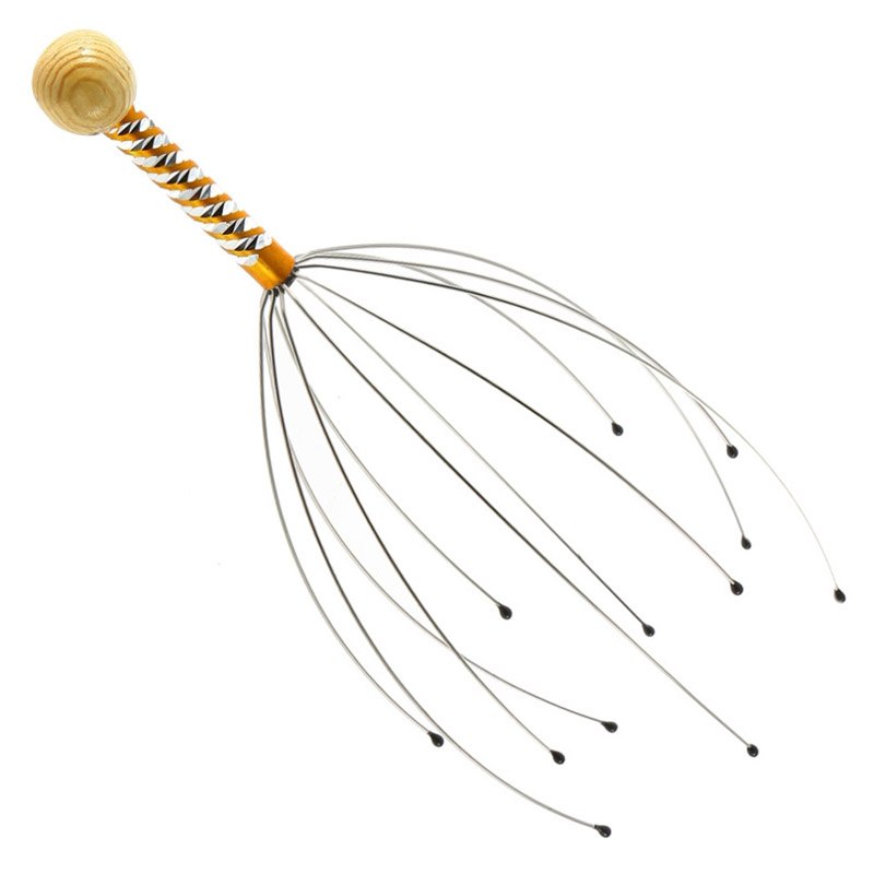 Handy head Claw massager Neck Octopus Scalp Massagem Head Massage tools Relax Stainless Manual Painless Relief Health Care