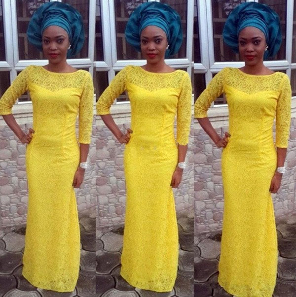 2019 African Lace Yellow Prom Dresses Mermaid Mix and Match Styles Long Sleeves Formal Evening Gowns