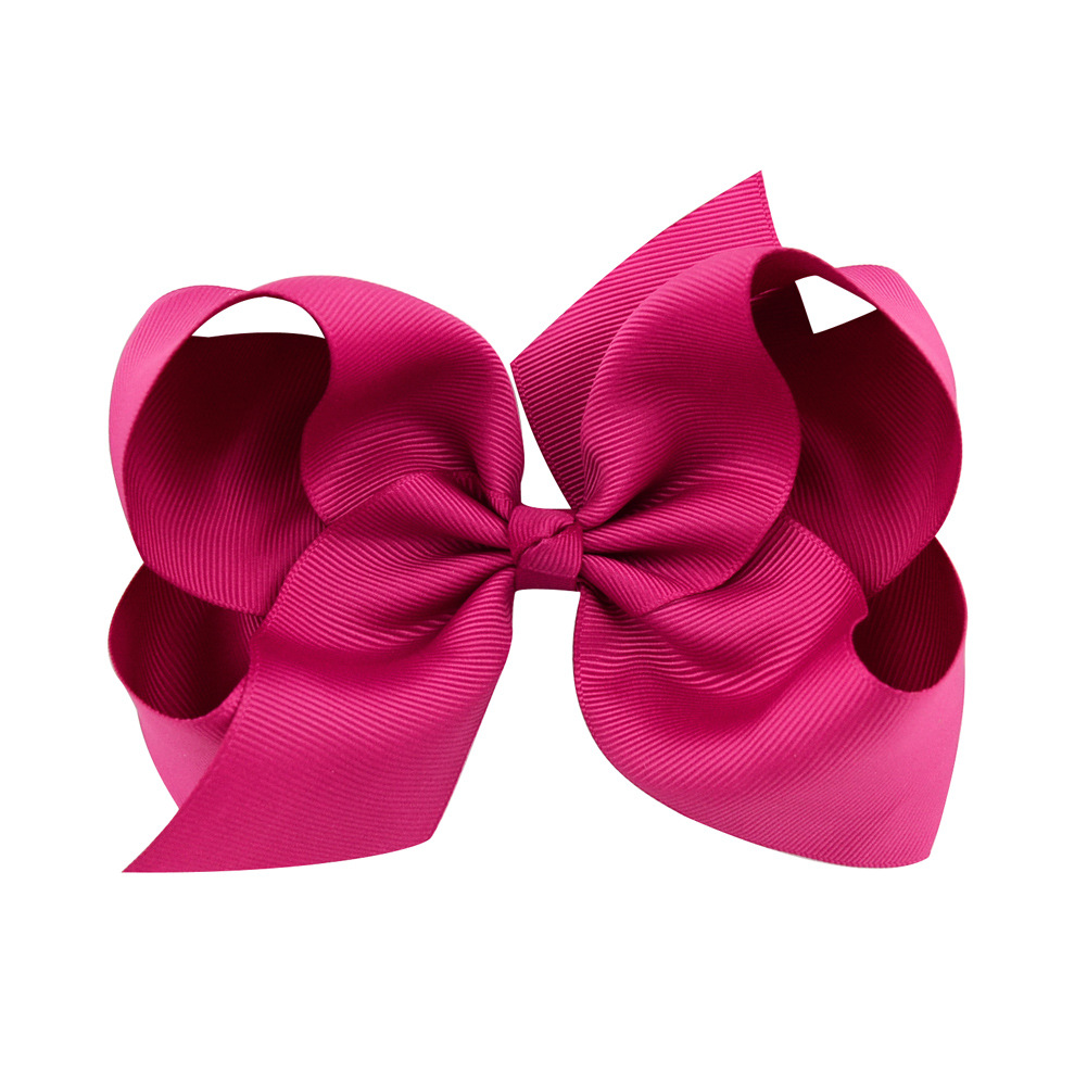 6 Inch Baby Girl Children hair bow boutique Grosgrain ribbon clip hairbow Large Bowknot Pinwheel Hairpins Hair Accessories decoration M628