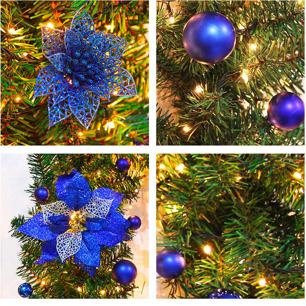 LED Tree Hanging Ornament Rattan Colorful Decoration For Christmas Party Wedding Home Outdoor New 2.7M Garland Wreath Decoration