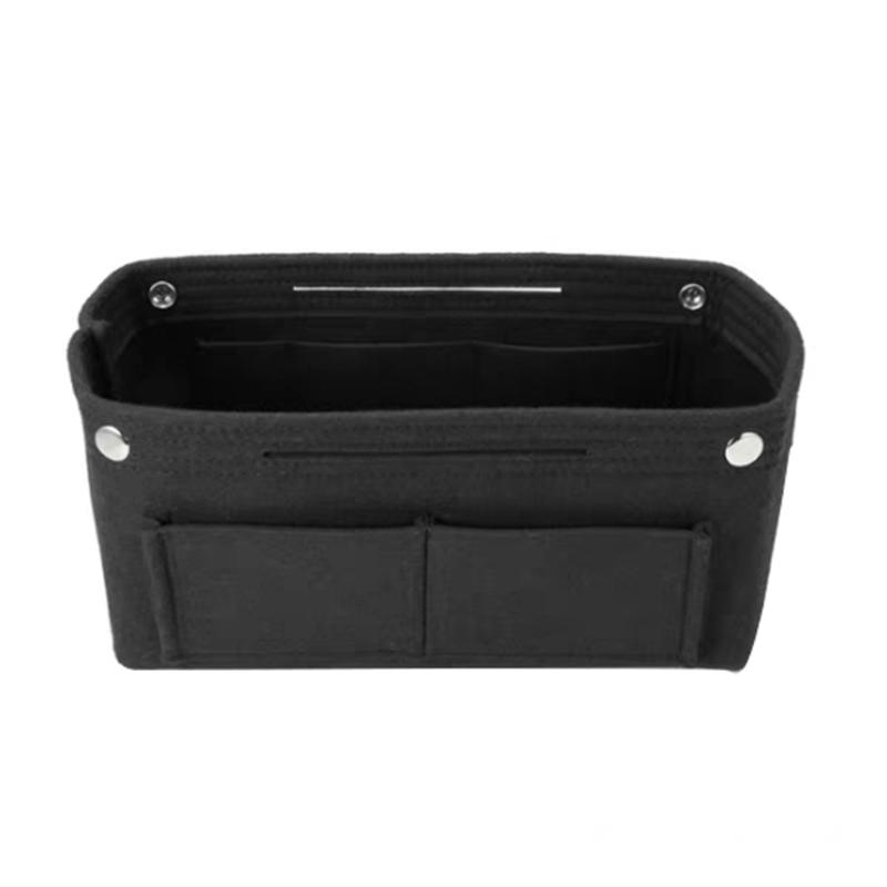 1PC Felt Fabric Cosmetic Bag Travel Multifunction Handbag Cosmetic Organizer Purse Insert Bag Felt Fabric Storage Pouch Case