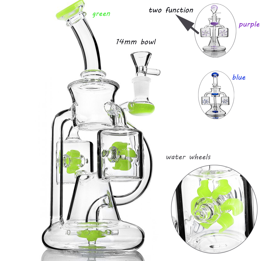 hookahs New Recycler Bong Colored Perc Dab Rigs Thick triple Two Function Glass Water Bongs Smoke Pipes Chicha Oil Bong Shisha
hookahs New Recycler Bong Colored Perc Dab Rigs Thick triple Two Function Glass Water Bongs Smoke Pipes Chicha Oil Bong Shisha