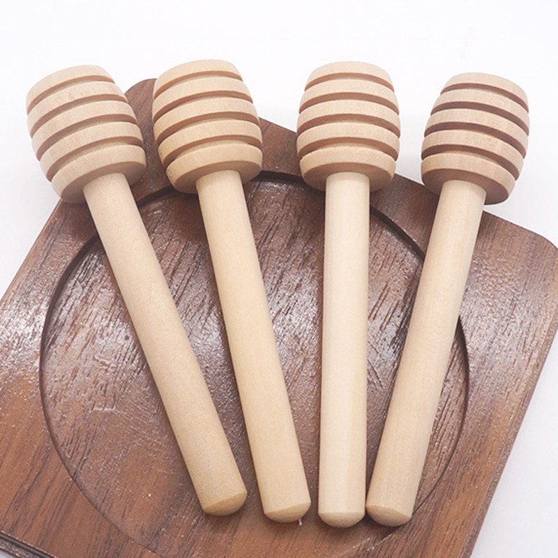 8cm 10cm Coffee Juice Mixing Stir Stick Wood Honey Stirrer Honey Long Stick Tea Tools Eco-friendly Milk Stir Bar Honey Dippers BH3231 TQQ