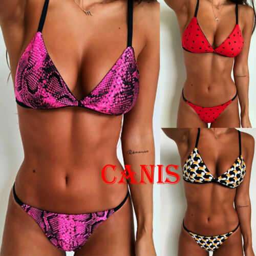 2020 Hot Womens Push Up Bikini Set Bra Padded Snake Swimwear Bandage Lady Floral Swimsuit Bathing Suit Low Waist Beach wear
2020 Hot Womens Push Up Bikini Set Bra Padded Snake Swimwear Bandage Lady Floral Swimsuit Bathing Suit Low Waist Beach wear
