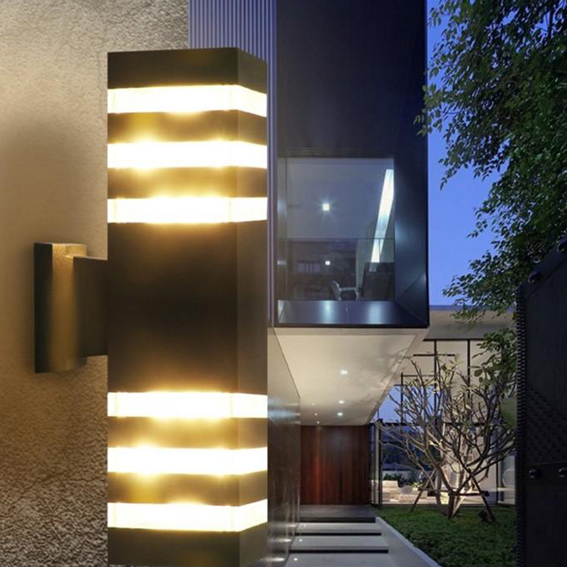 Modern Waterproof Up Down Aluminum Cuboid LED Wall Light Fixtures Dual Head Wall Lamp Outdoor E27 Socket AC 85-265V
Modern Waterproof Up Down Aluminum Cuboid LED Wall Light Fixtures Dual Head Wall Lamp Outdoor E27 Socket AC 85-265V