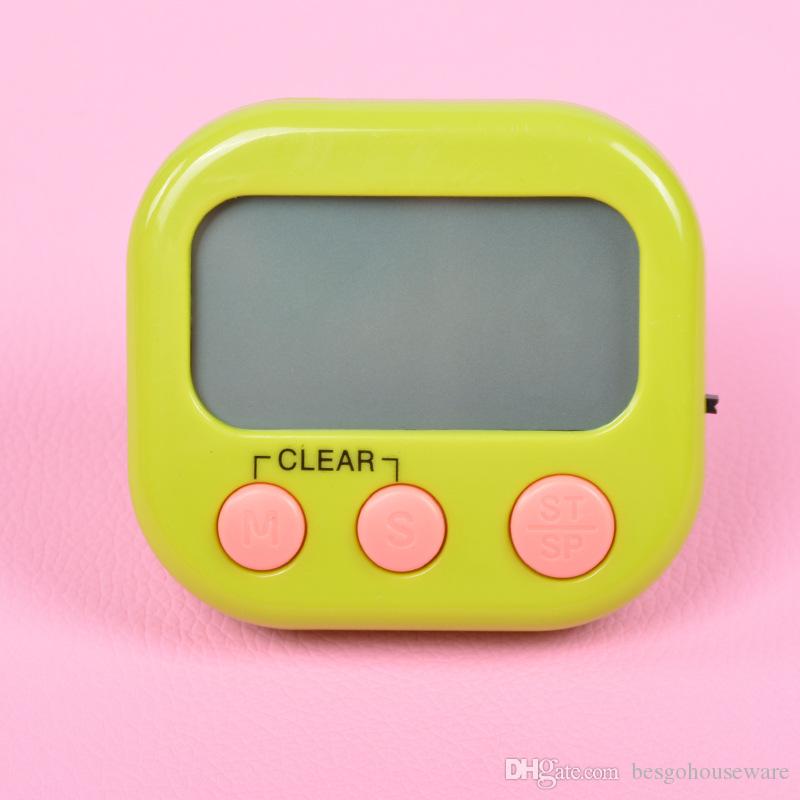 7 Colors Digital Kitchen Timer Multi-Function Timer Count Down Up Electronic Egg Timer Kitchen Baking LED Display Timing Reminder BH2161 CY