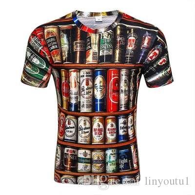 2018 Fashion T Shirt Men Space Galaxy Printed 3d T-shirt Street Wear Short Sleeve Casual Tees Plus Size