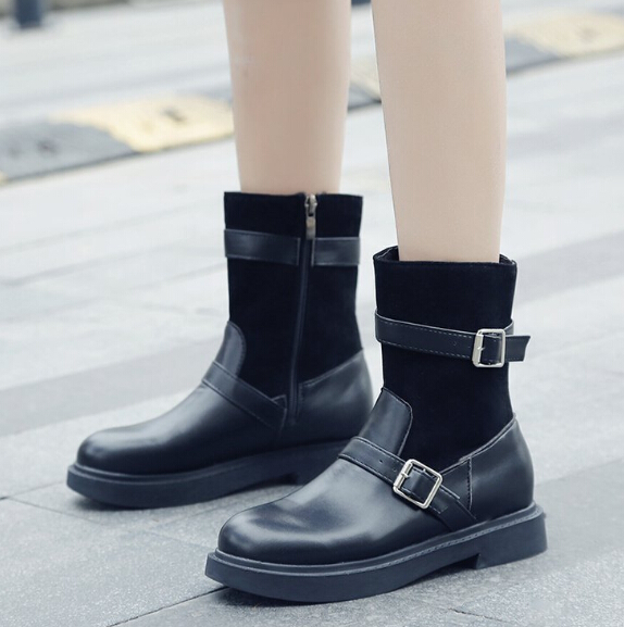 Ins Martin boots female short tube new autumn and winter net red women's shoes wild Korean ulzzang thin and thin boots, Black
Ins Martin boots female short tube new autumn and winter net red women's shoes wild Korean ulzzang thin and thin boots, Black