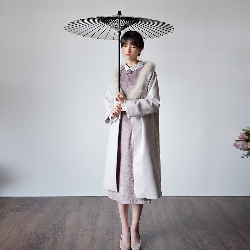 Johnature Woolen Coat Loose Vintage Concise V-neck Fur Collar Single Button Women Clothes 2019 New Winter Ladies Long Coats, Apricot
Johnature Woolen Coat Loose Vintage Concise V-neck Fur Collar Single Button Women Clothes 2019 New Winter Ladies Long Coats, Apricot