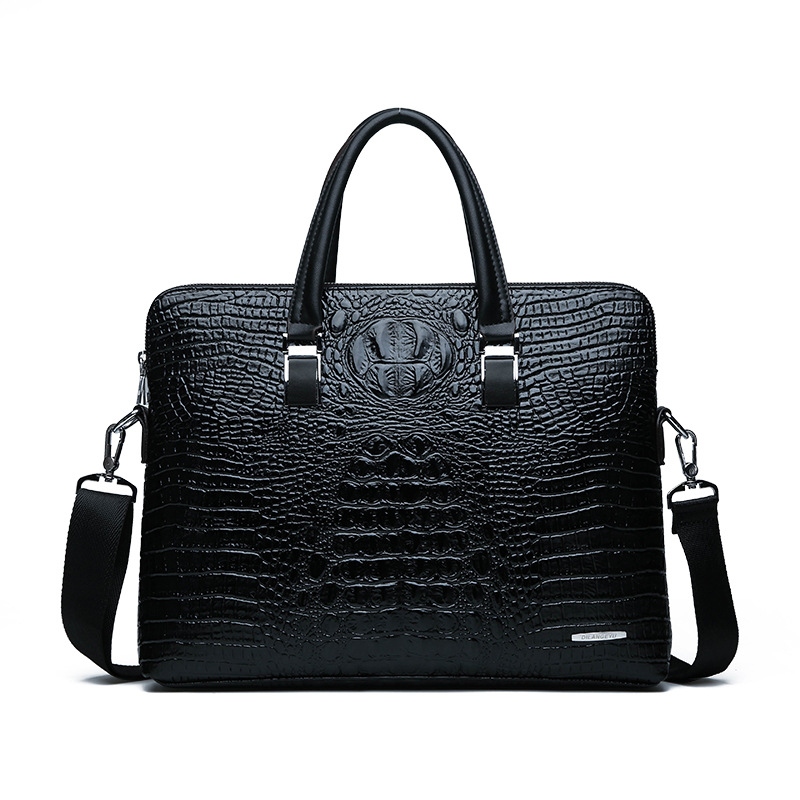 Mens Leather Business Briefcase Alligator Male Fashion Shoulder Bags Messenger Bag Boy Casual Tote Computer, Black
Mens Leather Business Briefcase Alligator Male Fashion Shoulder Bags Messenger Bag Boy Casual Tote Computer, Black