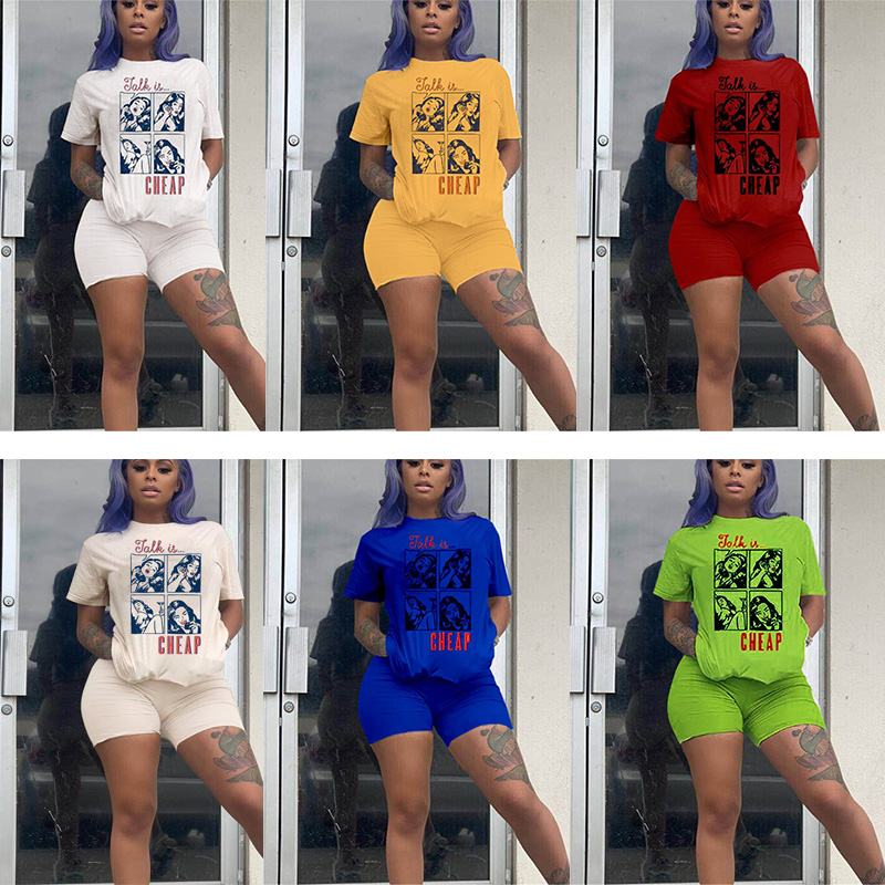 Summer Casual Women 2 Two Pieces tracksuits letter comic print Outfits short sleeve t shirt biker short sets Jogger sportswear Suits clothes, Please leave a message
Summer Casual Women 2 Two Pieces tracksuits letter comic print Outfits short sleeve t shirt biker short sets Jogger sportswear Suits clothes, Please leave a message