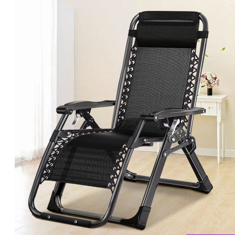 

Chaise longue folding lunch break balcony backrest siesta chair leisure home bed portable chair elderly beach lazy couch