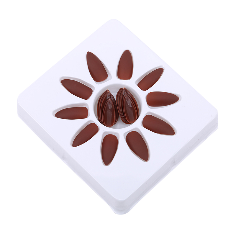 1 Set Of Fake Nails Pointed Head Patch Solid Color Nail Clips Stickers Nail Sticker Stickers Accessories Gadgets, F91 brown
1 Set Of Fake Nails Pointed Head Patch Solid Color Nail Clips Stickers Nail Sticker Stickers Accessories Gadgets, F91 brown