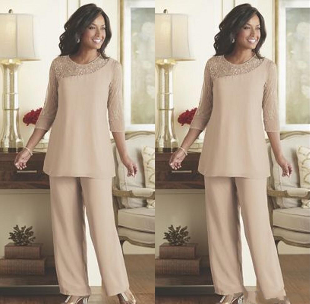 Elegant Lace Mother Of The Bride Pants Suits 2020 Summer Chiffon Custom Made 3/4 Long Sleeves Wedding Guest Wear Mother Dress Suits AL6499
Elegant Lace Mother Of The Bride Pants Suits 2020 Summer Chiffon Custom Made 3/4 Long Sleeves Wedding Guest Wear Mother Dress Suits AL6499