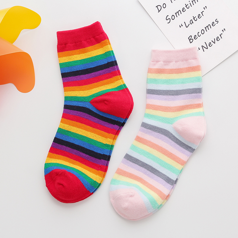 Rainbow striped socks 1 pair women casual breathable cotton socks novelty fashion lady autumn, Red 1pair
Rainbow striped socks 1 pair women casual breathable cotton socks novelty fashion lady autumn, Red 1pair
