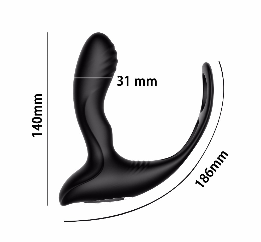 Heating Prostate Massage Vibrator Sex Toys For Men Waterproof Prostate Stimulator Butt Plug Delayed Ejaculation Ring Toy For Men T191225 - view 7