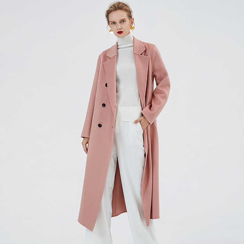 Winter autumn coat women wool coat 2019 winter Fashion pink oatmeal Double-sided wool Lapel Double-breasted long ladies coats, Khaki
Winter autumn coat women wool coat 2019 winter Fashion pink oatmeal Double-sided wool Lapel Double-breasted long ladies coats, Khaki