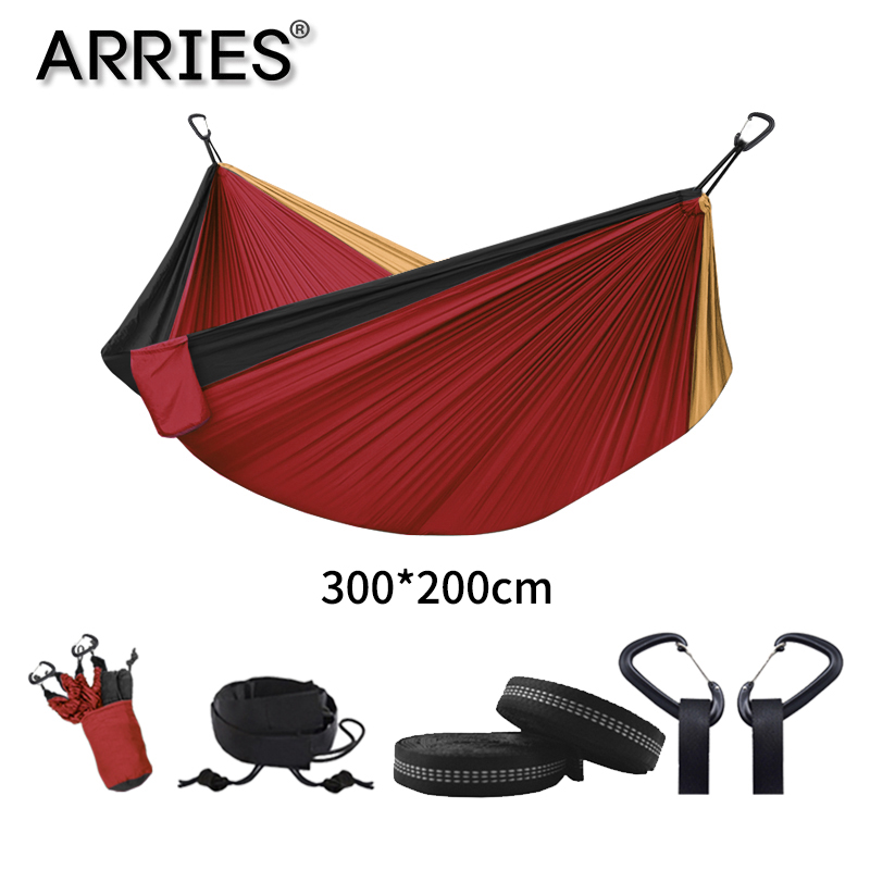 Hiking Camping 300*200cm Hammock Portable Nylon Safety Parachute Hamac Hanging Chair Swing Outdoor Double Person Leisure Hamak
Hiking Camping 300*200cm Hammock Portable Nylon Safety Parachute Hamac Hanging Chair Swing Outdoor Double Person Leisure Hamak