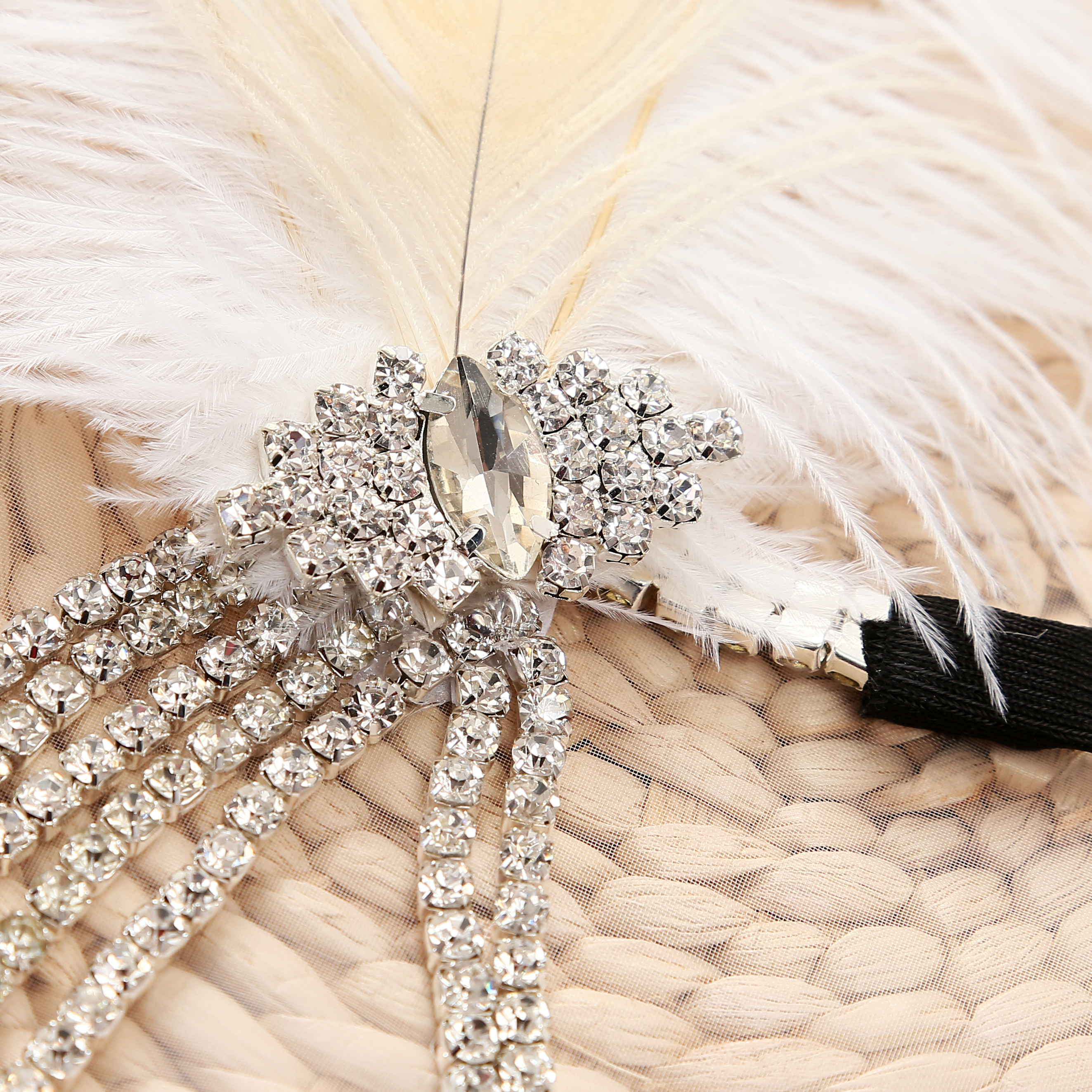 Gatsby Bridal Feather Headband Indian Bohemian Headgear Headdress Women Girls Children