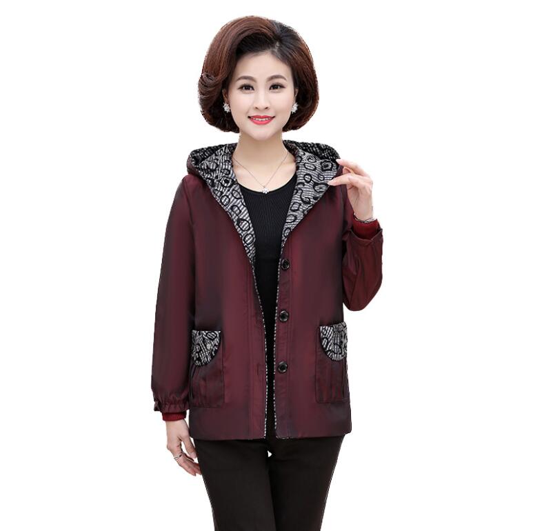 Mother Spring autumn Outerwear 2019 middle aged women plus size 5XL casual Hooded print jacket coat elegant Ladie chaquetas w669, Purple
Mother Spring autumn Outerwear 2019 middle aged women plus size 5XL casual Hooded print jacket coat elegant Ladie chaquetas w669, Purple