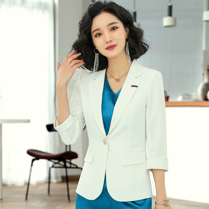 Office Ladies White Blazer Women Half Sleeve Jackets Work Wear Business Clothes Slim Styles, Dress only
Office Ladies White Blazer Women Half Sleeve Jackets Work Wear Business Clothes Slim Styles, Dress only