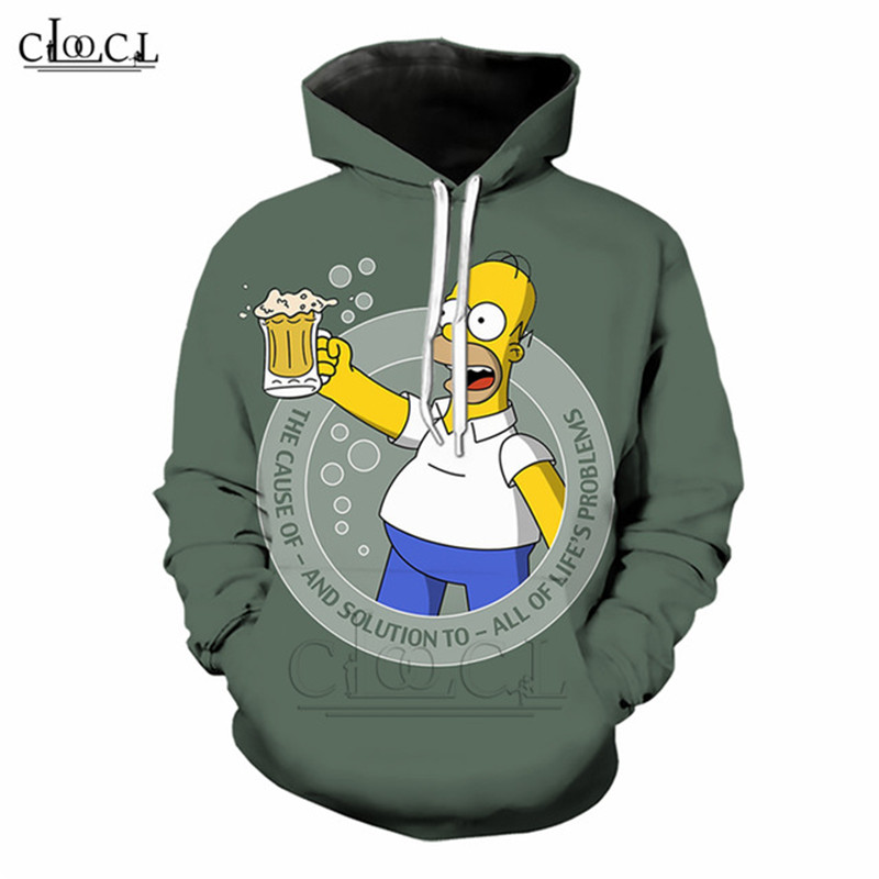 2020 New Style Animes The Simpsons Hoodie Men Women Funny Homer J. Simpson Hooded Pullovers 3D Print Harajuku Plus Size Coat, Hoodie 1
2020 New Style Animes The Simpsons Hoodie Men Women Funny Homer J. Simpson Hooded Pullovers 3D Print Harajuku Plus Size Coat, Hoodie 1