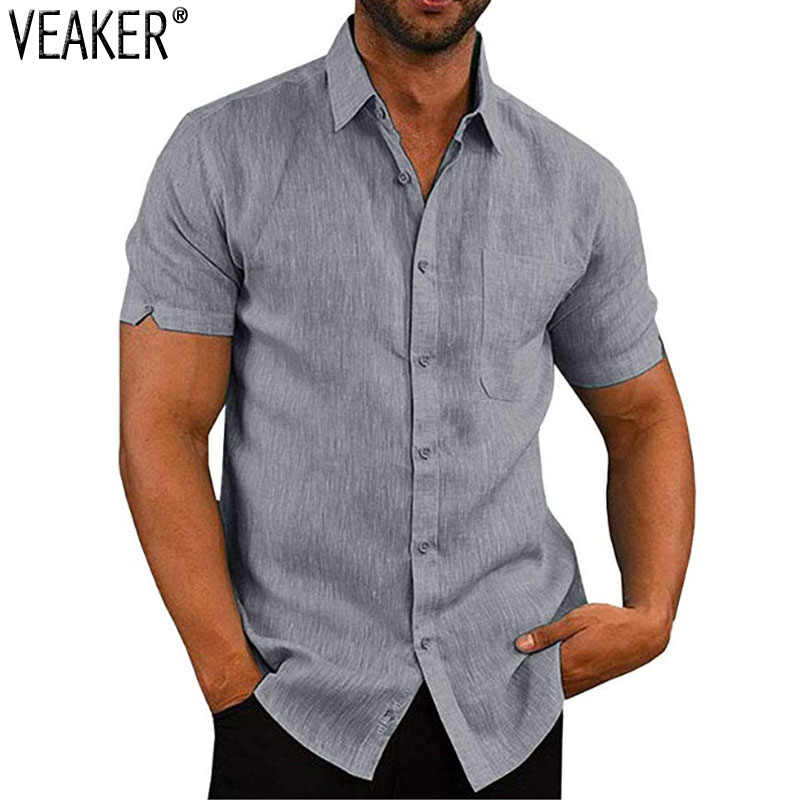 2020 New Men's Slim Fit Cotton Linen shirts Male Solid Color Short Sleeve shirt Tops Summer Casual Flax shirts -3XL, White;black
2020 New Men's Slim Fit Cotton Linen shirts Male Solid Color Short Sleeve shirt Tops Summer Casual Flax shirts -3XL, White;black
