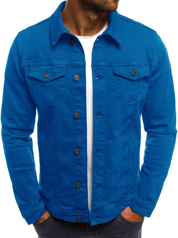 2018 Men'S Denim Jacket High Quality Fashion Jeans Jackets Slim Fit Casual Streetwear Vintage Mens Jean Clothing Plus Size M-3XL