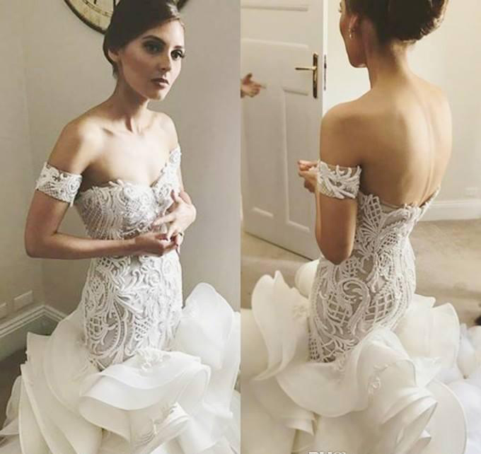 Cheap Mermaid Open Back Wedding Dress Lace Sleeveless Garden Country Church Bride Bridal Gown Custom Made Plus Size
