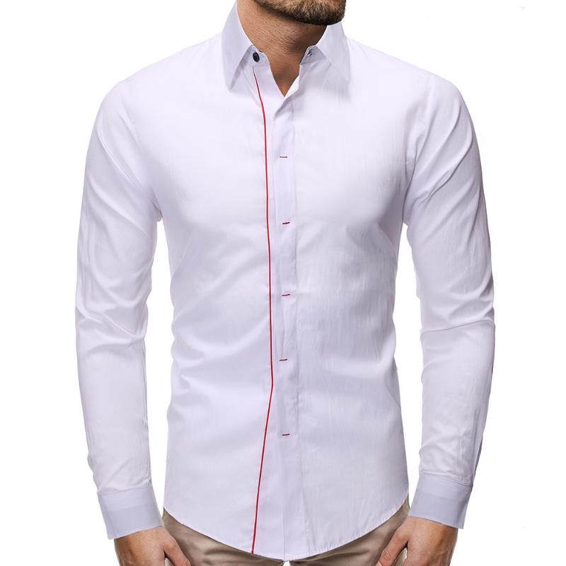 Eu Size New Men's Fashion Solid Color Business Casual Slim Fit Long Sleeve Shirt Streetwear, Black
Eu Size New Men's Fashion Solid Color Business Casual Slim Fit Long Sleeve Shirt Streetwear, Black