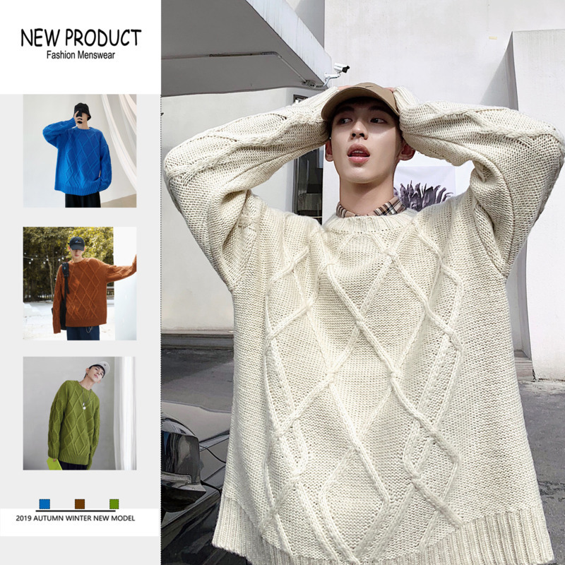 2019 Early Autumn New Korean Version Of Harajuku Leisure College Wind Solid Color Stitching Thick Round Neck Sweater, White
2019 Early Autumn New Korean Version Of Harajuku Leisure College Wind Solid Color Stitching Thick Round Neck Sweater, White