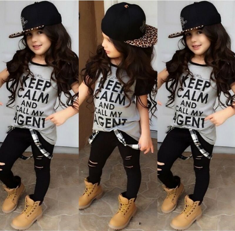 Toddler Kids Baby Girls Short Sleeve T-shirt Pants Leggings Outfits Clothes 2-7T Baby Girls Clothing Set, As pic
Toddler Kids Baby Girls Short Sleeve T-shirt Pants Leggings Outfits Clothes 2-7T Baby Girls Clothing Set, As pic
