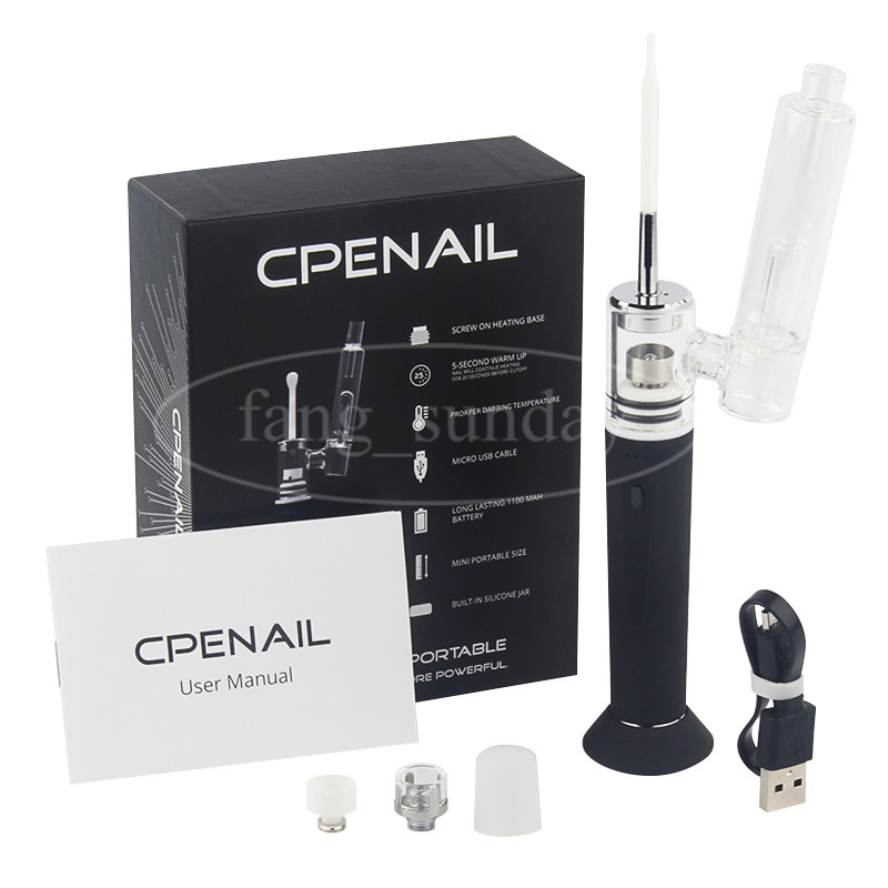 Authentic CPENAIL Vape Pen Starter Kit 1100mAh Dab Rig GR2 Pure Titanium Portable Wax Vaporizer Ceramic Quartz Electric H E Nail Glass bongs, Multi
Authentic CPENAIL Vape Pen Starter Kit 1100mAh Dab Rig GR2 Pure Titanium Portable Wax Vaporizer Ceramic Quartz Electric H E Nail Glass bongs, Multi