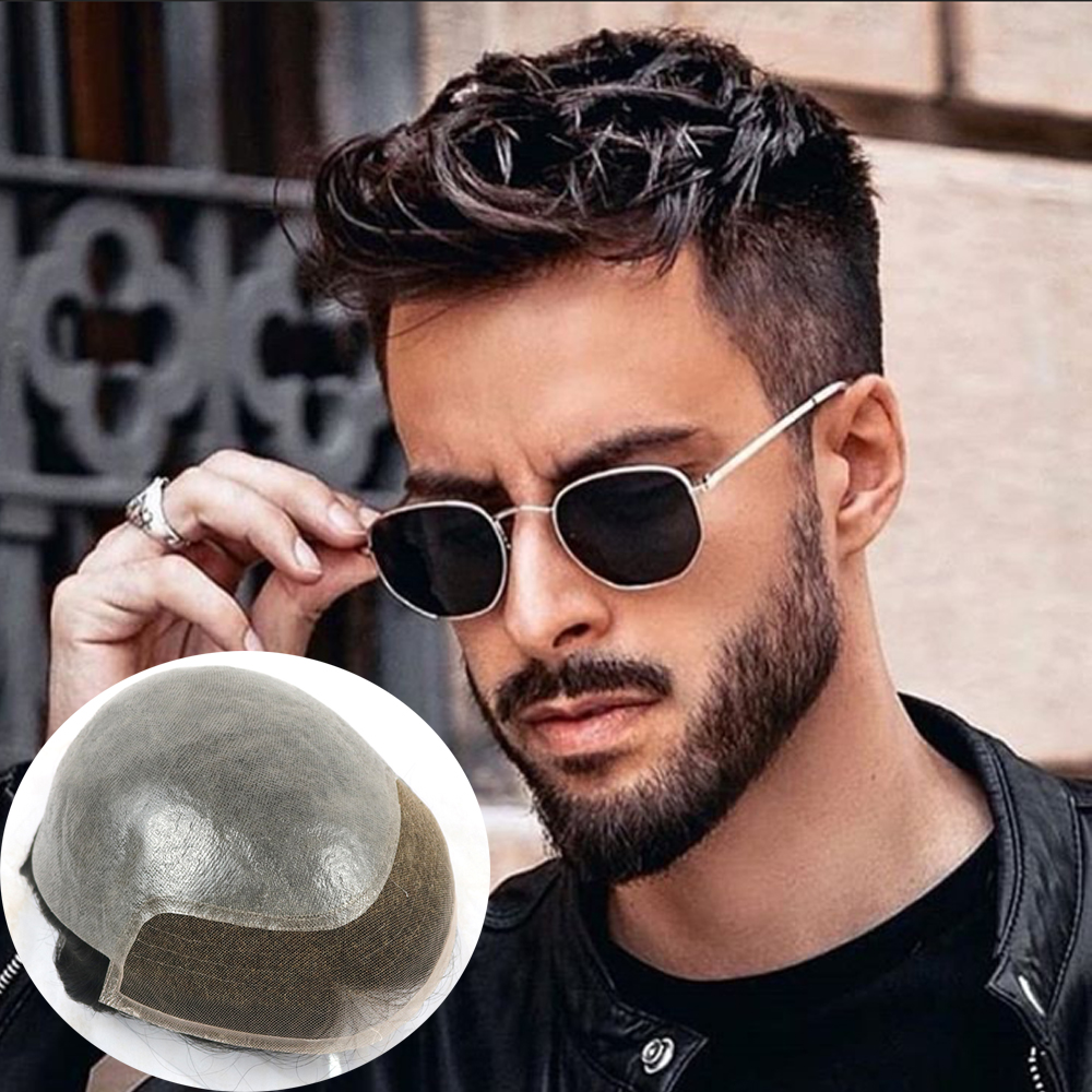 Toupee 8*10 front swiss lace and PU bleach knots BIO base Indian hair straight skin knot in stock
Toupee 8*10 front swiss lace and PU bleach knots BIO base Indian hair straight skin knot in stock