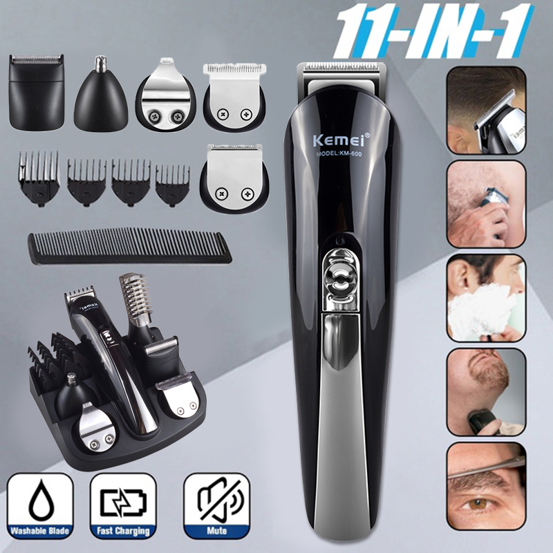 Kemei 11 in 1 Multifunction Hair Clippers professional hair trimmer clipper electric Beard Trimmer hair cutting machine trimer cutter