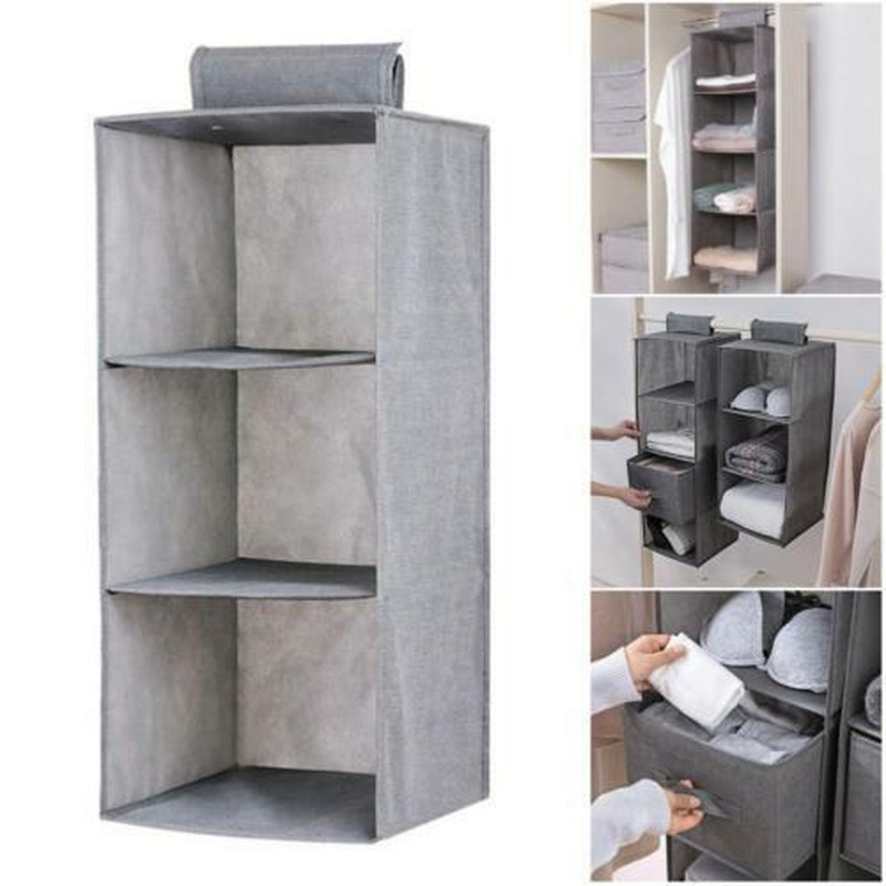 Home Wardrobe Hanging Storage Bag Interlayer Drawer Type Clothes Hangers Holder Portable Organizer Hanging Closet Organizer, Light grey drawer
Home Wardrobe Hanging Storage Bag Interlayer Drawer Type Clothes Hangers Holder Portable Organizer Hanging Closet Organizer, Light grey drawer