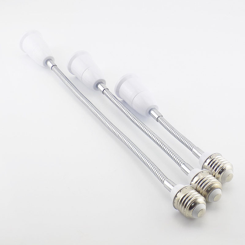 18 28 38 48 58cm E27 Flexible LED light Bulb Base Converters E27 to E27 Socket plug Extension cord wall Lamp Holder Adapter