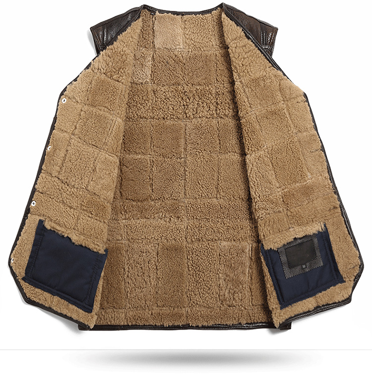 Men Vest Genuine Leather 200%Wool Fur Liner Short Coat Winter Jacket Sheepskin Vests Plus Size Chalecos Para Hombre 902 MY2685, Zong mi se
Men Vest Genuine Leather 200%Wool Fur Liner Short Coat Winter Jacket Sheepskin Vests Plus Size Chalecos Para Hombre 902 MY2685, Zong mi se