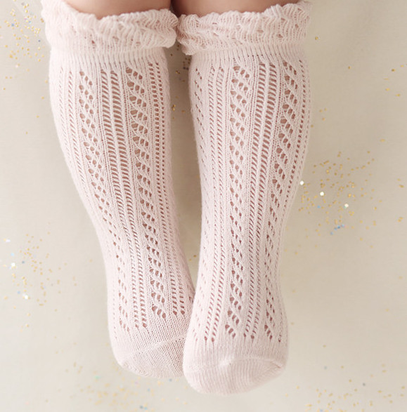 Summer baby girls lace hollow socks children ruffle knee high princess socks baby cotton legs toddler kids cotton breathabler sock A1804, White
Summer baby girls lace hollow socks children ruffle knee high princess socks baby cotton legs toddler kids cotton breathabler sock A1804, White