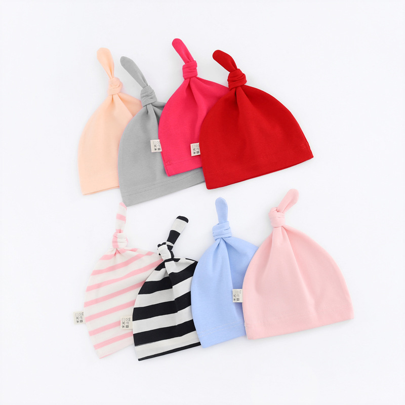 Solid Color Adjustable Pull Cap Pure Cotton Baby Knotted Hat Baby Hood New Fetal Hat, Black
Solid Color Adjustable Pull Cap Pure Cotton Baby Knotted Hat Baby Hood New Fetal Hat, Black