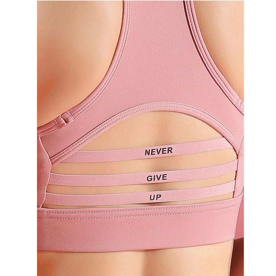 Women Camisoles Back Pocket Design Seamless Sports Bra Running Bra Gym Breathable Hollow Out Fitness Jogging Yoga Bras
