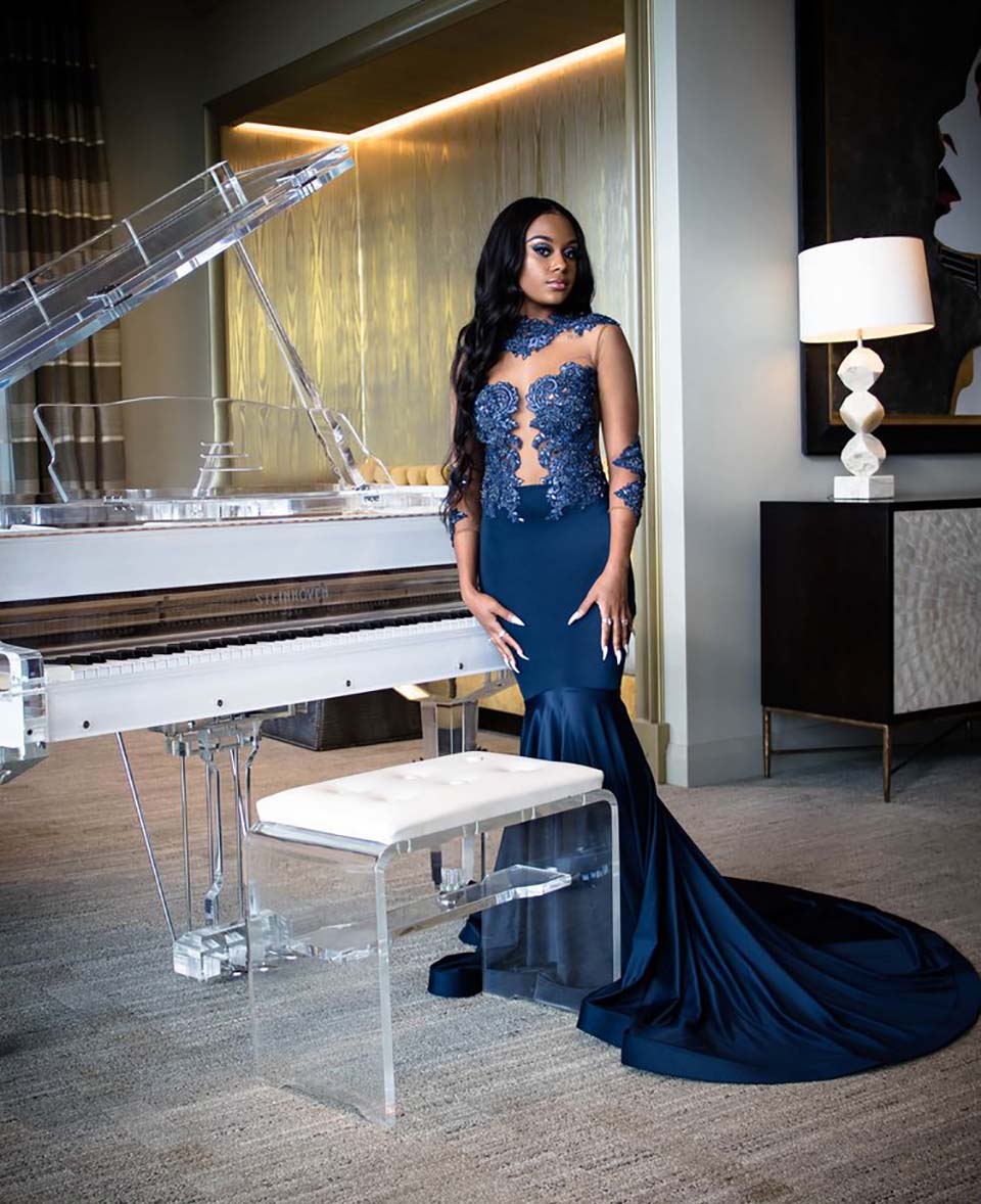 Vestidos De Gala Elegant Lace Appliques Mermaid Prom Dresses Long Sexy Backless Beading High Neck Evening Party Dresses